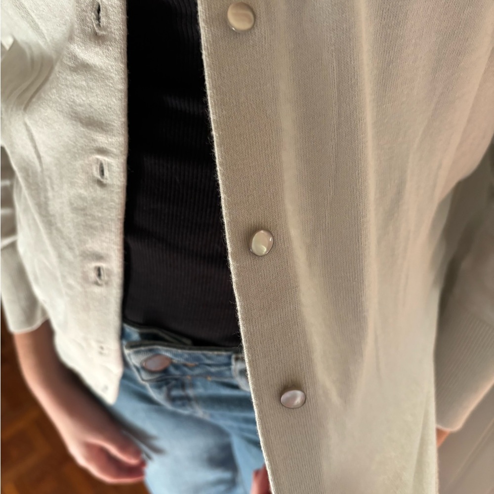 Classic JCREW Warm Grey Cardigan | M